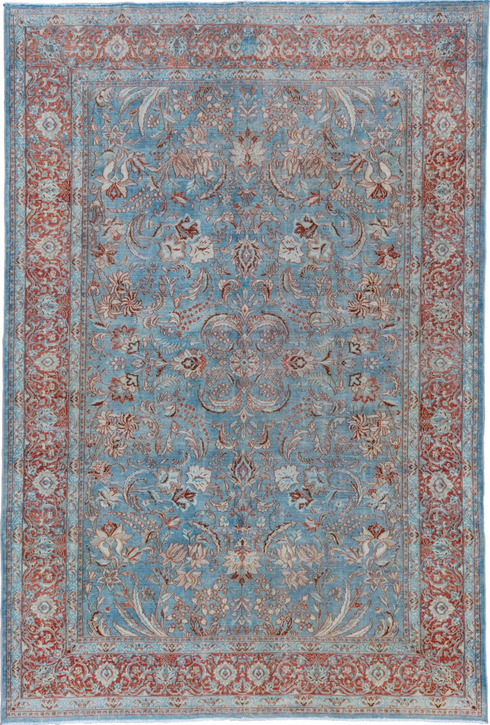 Vintage Tabriz Area Rug (6' x 9')